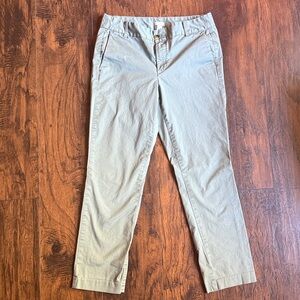 JCrew crop chino green size 6 (J17)